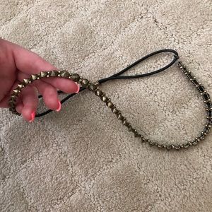 Rustic gold spike headband